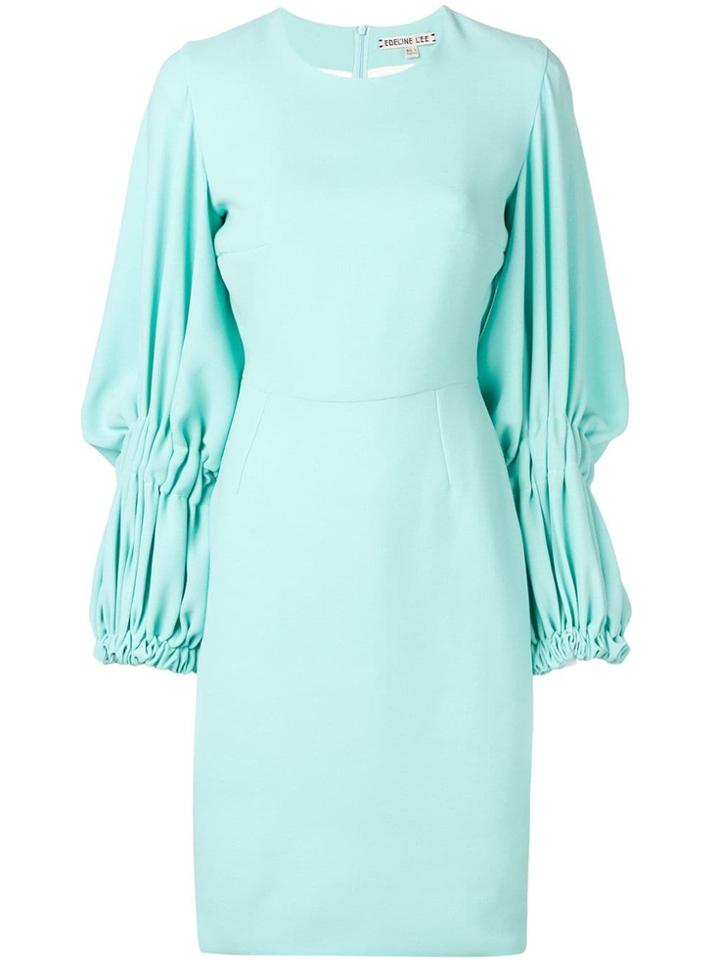 Edeline Lee Georgette Champion Dress - Blue