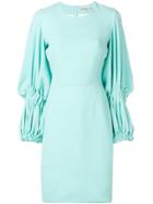 Edeline Lee Georgette Champion Dress - Blue