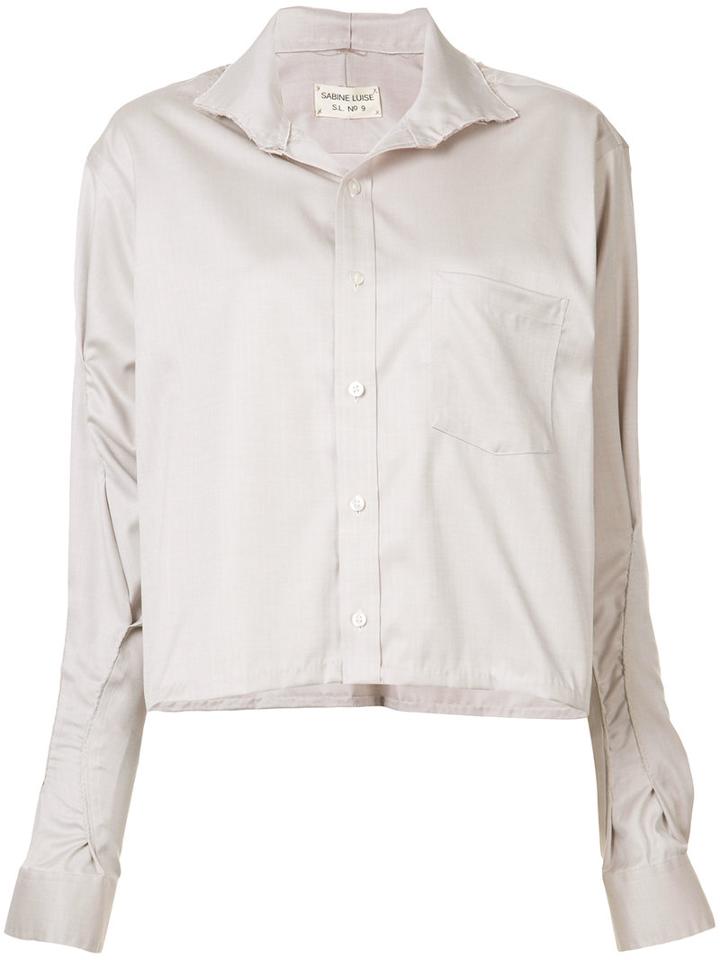Sabine Luise Flared Sleeves Shirt, Women's, Nude/neutrals, Cotton