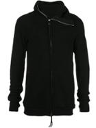 Boris Bidjan Saberi Asymmetric Hooded Jacket - Black