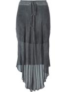 Lost And Found Asymmetric Drawstring Skirt