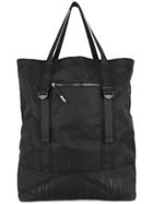 Msgm Logo Tote Bag - Black