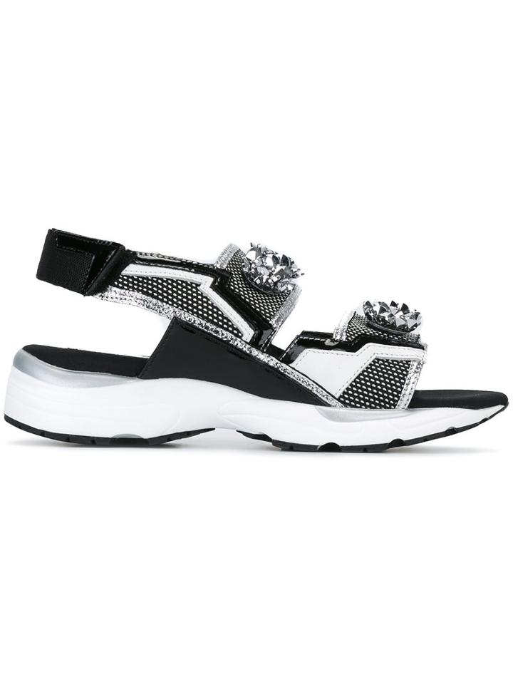 Suecomma Bonnie Sequinned Flower Sandals