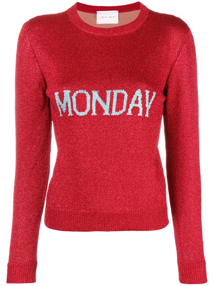 Alberta Ferretti Monday Knit Jumper - Red