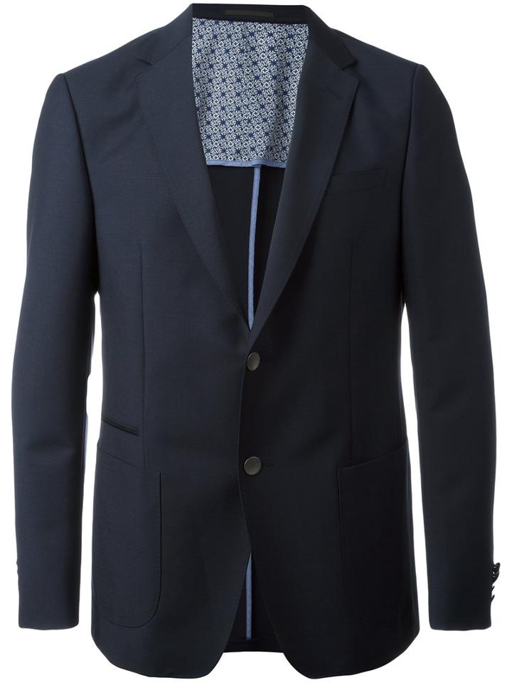 Z Zegna - Notched Lapel Blazer - Men - Cotton/cupro/mohair/wool - 54, Blue, Cotton/cupro/mohair/wool