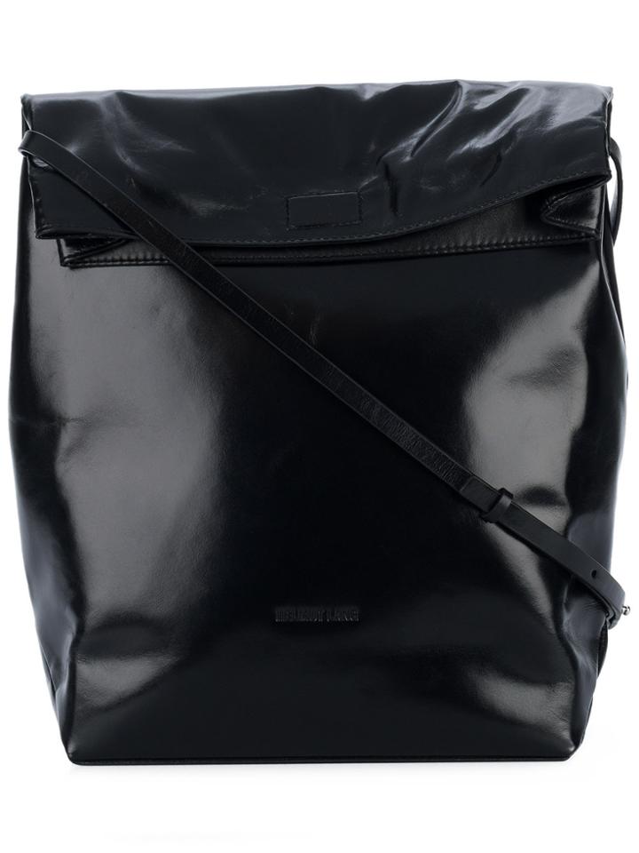 Helmut Lang Foldover Crossbody Bag - Black