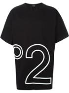 No21 Oversized Logo T-shirt, Men's, Black, Cotton