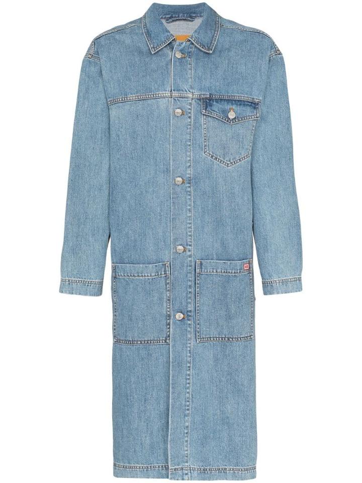 Martine Rose Multi-pocket Denim Coat - Blue