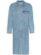 Martine Rose Multi-pocket Denim Coat - Blue