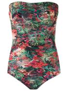 Lygia & Nanny Floral Print Strapless Swimsuit