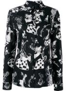 Boutique Moschino Graphic Print Shirt - Black