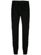 Andrea Bogosian Lace Panels Track Trousers - Black
