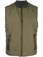 Salvatore Ferragamo Padded Reversible Vest - Green