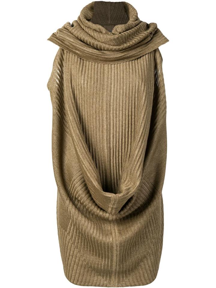 Rick Owens Sleeveless Draped Top - Gold