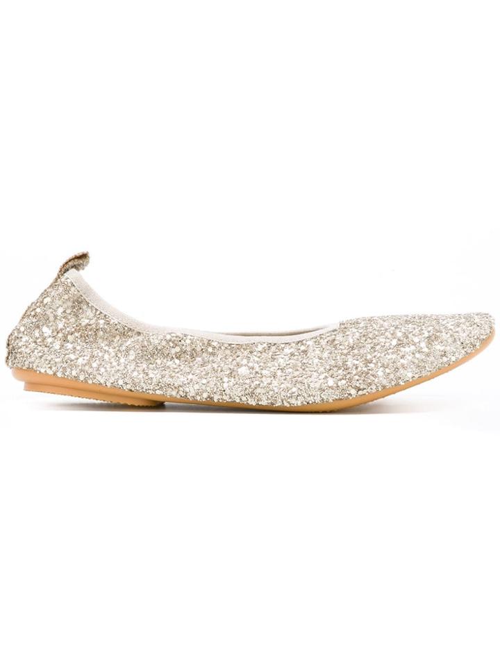 Anniel Kids Metallic Glitter Ballerinas