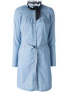 Sonia By Sonia Rykiel Ruffled Collar Denim Shirt Dress