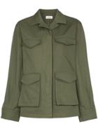 Toteme Avignon Pocket Safari Cotton Jacket - Green
