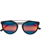 Retrosuperfuture 'giaguaro' Sunglasses, Adult Unisex, Black, Acetate/brass