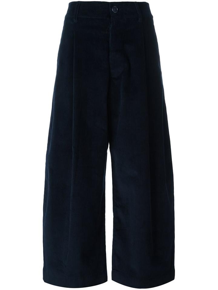 Studio Nicholson Wide Leg Cropped Trousers