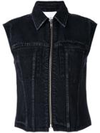 3.1 Phillip Lim Denim Zipped Waistcoat - Black