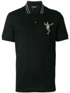 Alexander Mcqueen Dancing Skull Polo Shirt - Black
