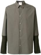 Stephan Schneider Contrast Sleeve Shirt - Green