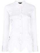 Philipp Plein Lace Trim Shirt - White