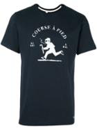 Bleu De Paname Printed T-shirt, Men's, Size: Medium, Blue, Cotton