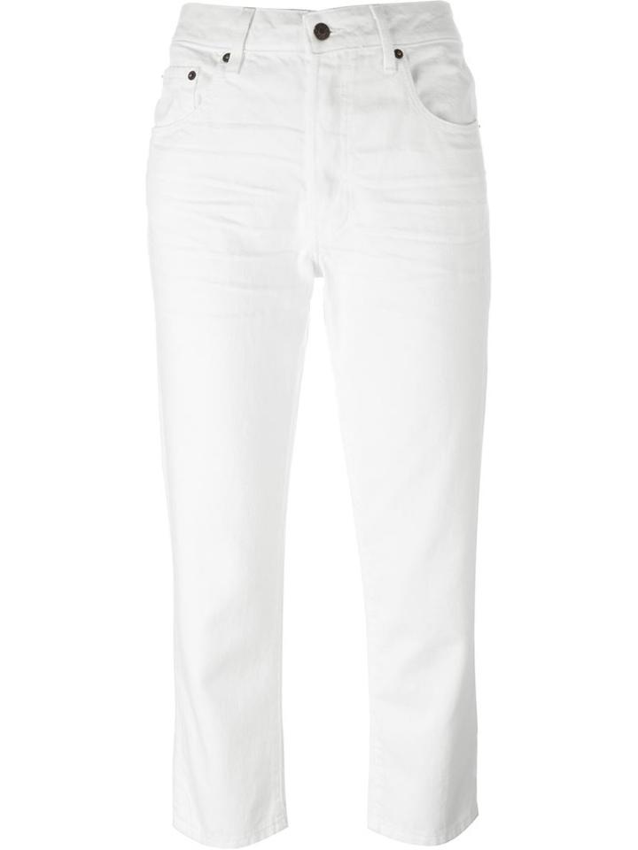 6397 Cropped Jeans, Women's, Size: 29, White, Cotton