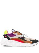 Mcq Alexander Mcqueen Colour Blocked Low Top Sneakers - Grey
