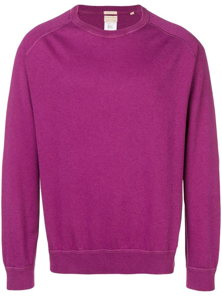 Massimo Alba Ribbed Trim Jumper - Purple