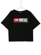 Diesel Kids Logo T-shirt - Black