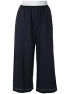 I'm Isola Marras Cropped Wide Leg Trousers - Blue