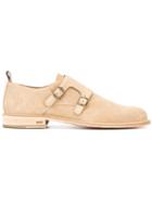 Ami Alexandre Mattiussi Monk Strap Shoes, Men's, Size: 39, Nude/neutrals, Suede/leather
