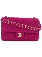 Chanel Vintage Chanel Quilted Cc Double Flap Chain Shoulder Bag - Pink