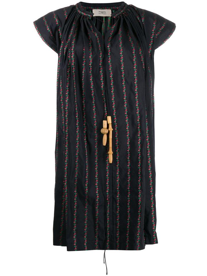 Ports 1961 Tie Neck Dress - Black