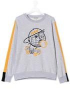 Kenzo Kids Teen Skater-print Sweatshirt - Grey