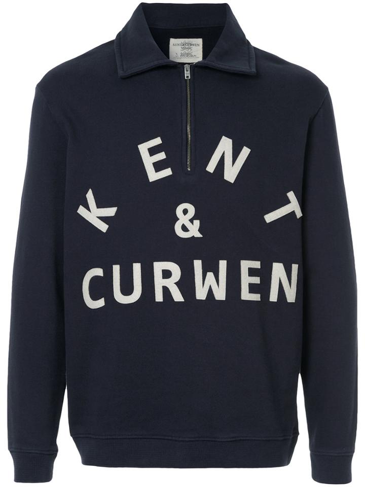 Kent & Curwen Logo Print Sweatshirt - Blue