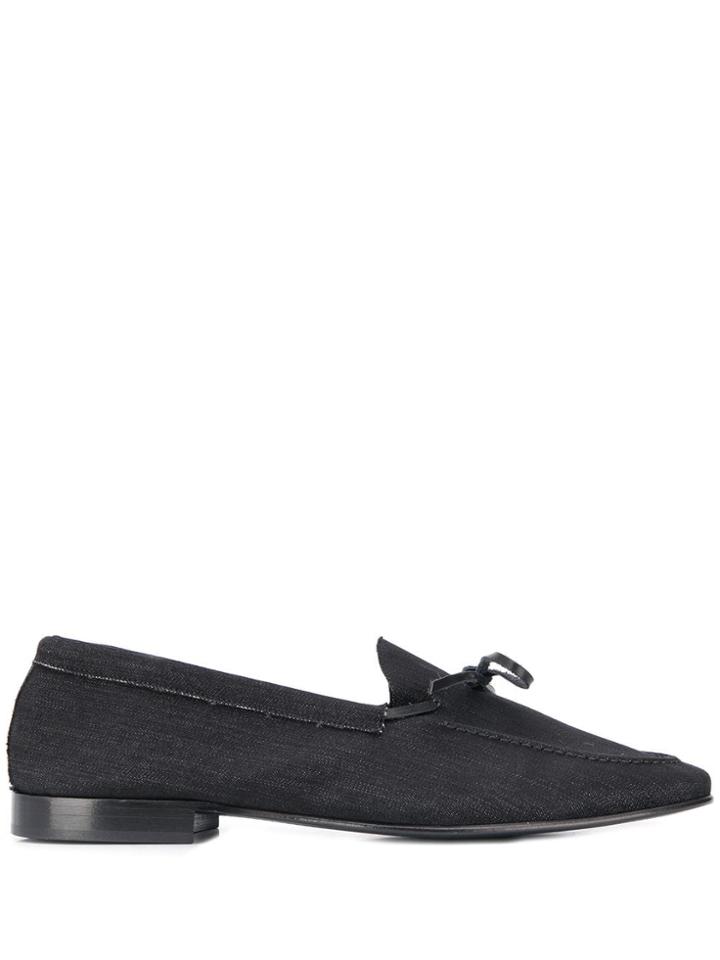 Leqarant Slip-on Denim Loafers - Black