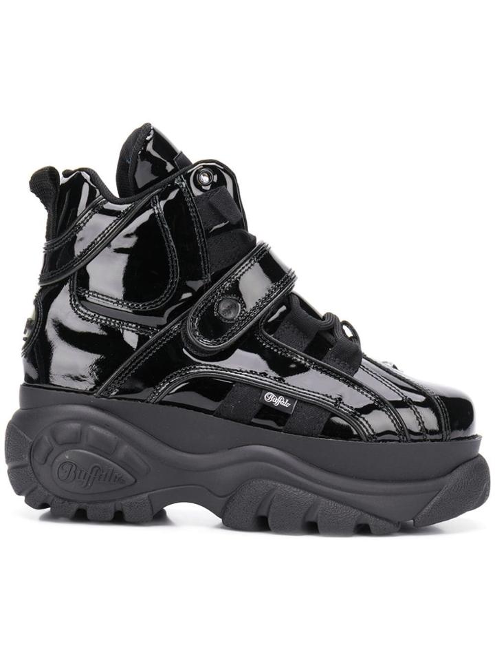 Buffalo Chunky Platform Hi-top Sneakers - Black
