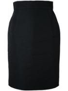 Givenchy Star Embroidered Lace Panel Skirt - Black