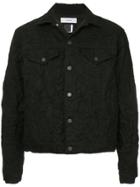 Facetasm Crumpled Denim Jacket - Black