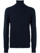 Malo Roll Neck Jumper, Men's, Size: 50, Blue, Cashmere