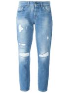 7 For All Mankind Distressed Josie Jeans, Women's, Size: 26, Blue, Cotton