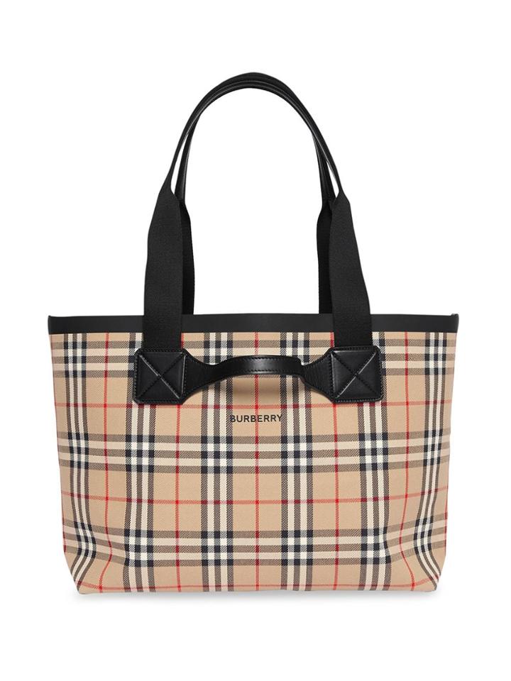 Burberry Medium Vintage Check Austen Tote - Neutrals