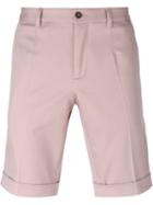 Dolce & Gabbana - Tailored Shorts - Men - Cotton/spandex/elastane - 48, Pink/purple, Cotton/spandex/elastane