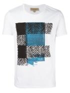 Burberry Printed T-shirt, Men's, Size: Medium, White, Cotton
