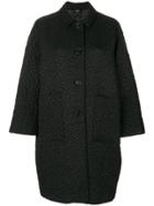 Aspesi Textured Oversized Coat - Black
