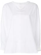Hache Oversized Long-sleeved Top - White