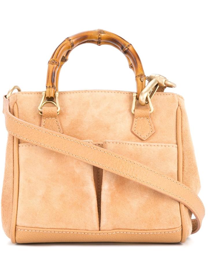 Gucci Vintage Mini Bamboo 2way Bag - Brown
